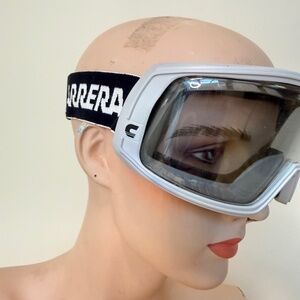 🏂 Vintage Carrera Ski / Snow Goggles – White Colourway 🏂